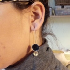 Anastasia Pap enamel earrings